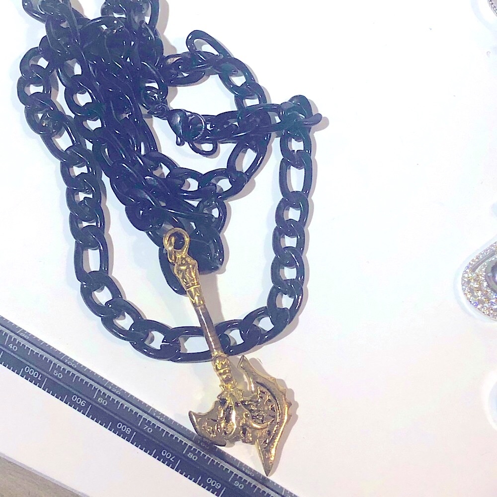 New Black Stainless Steel Bronze Links Chains Set - Picture 3 of 5